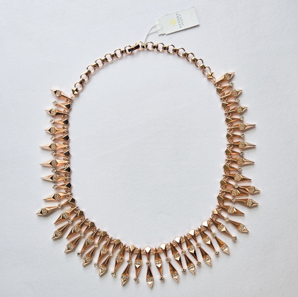 NWT Kendra Scott Cici Rose Gold Collar Necklace